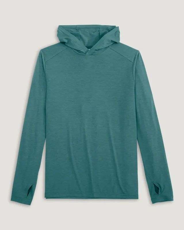 Men's Bamboo Shade Hoodie - Heather Sea Pine sold by Free Fly Apparel