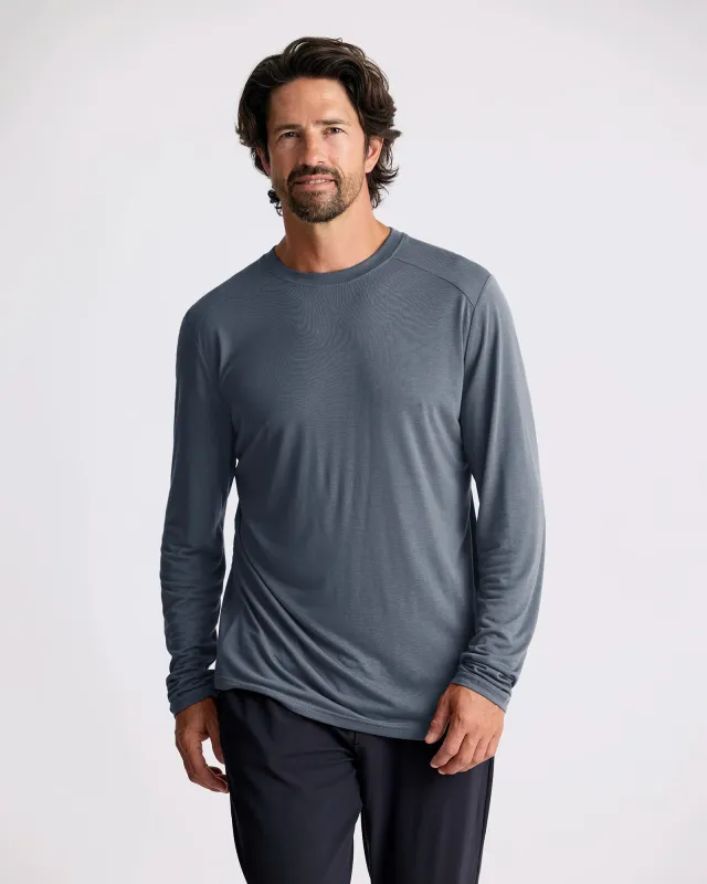 Men's Bamboo Lightweight Long Sleeve - Storm Cloud sold by Free Fly Apparel