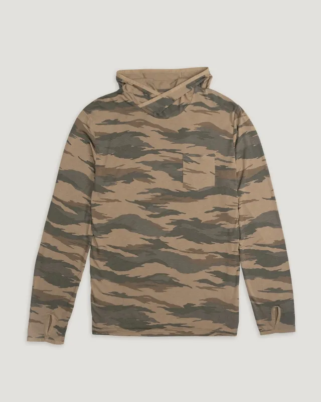 Men's Bamboo Lightweight Hoodie - Congaree Camo sold by Free Fly Apparel