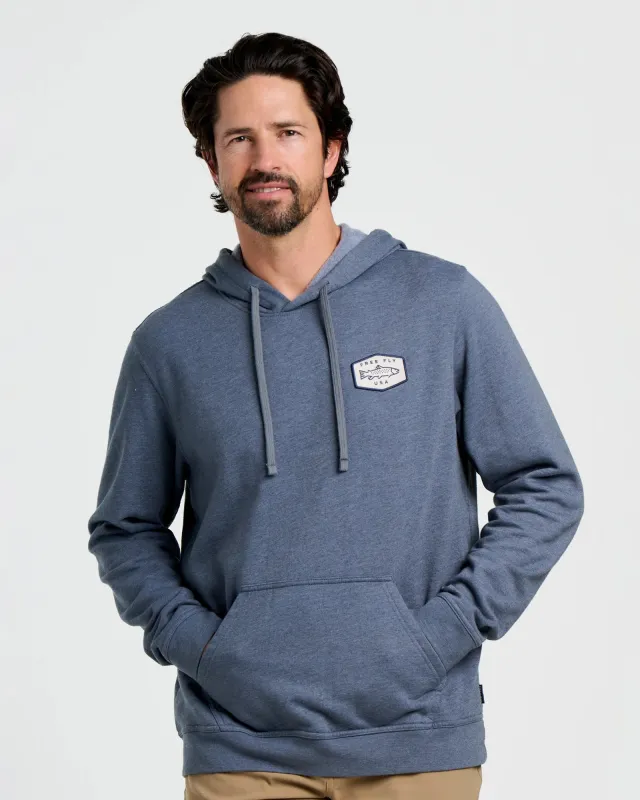 Freshwater Fleece Hoodie - Heather Storm Cloud made by Free Fly Apparel