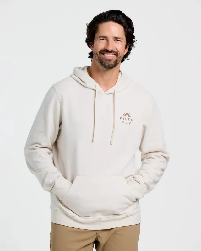 Early Riser Fleece Hoodie - Birch made by Free Fly Apparel