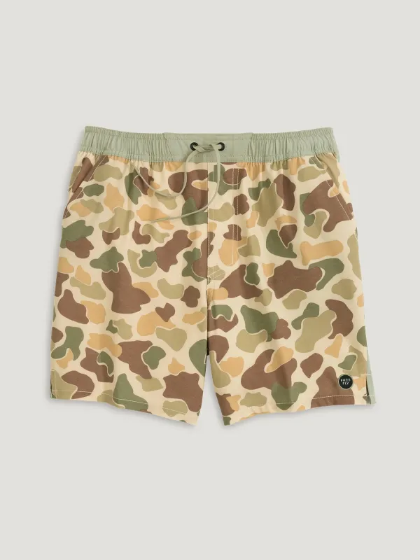 Men's Palmera Trunk – 16" - Vintage Camo sold by Free Fly Apparel