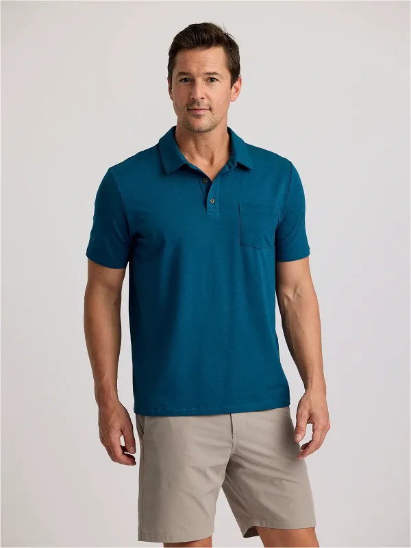 Men's Bamboo Current Polo - Legion Blue sold by Free Fly Apparel
