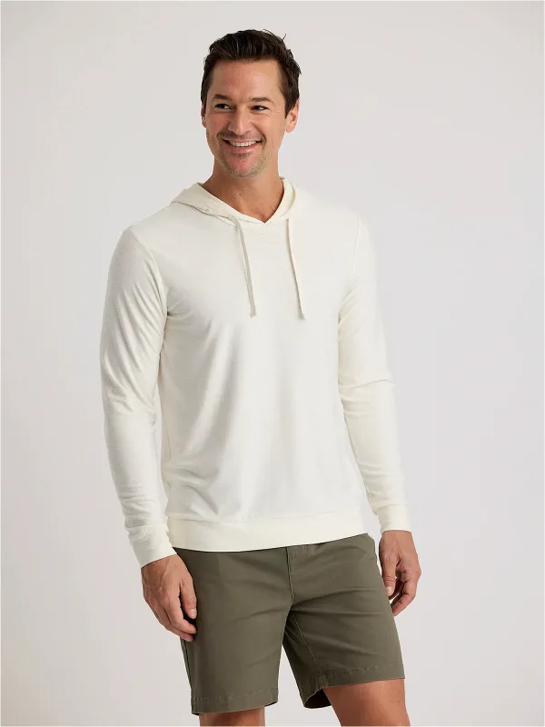 Men's Bamboo Slub Hoodie II - Sea Salt sold by Free Fly Apparel