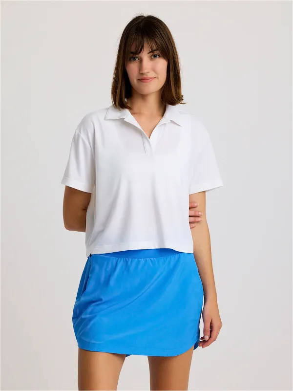 Women's Elevate Sport Polo - Bright White made by Free Fly Apparel