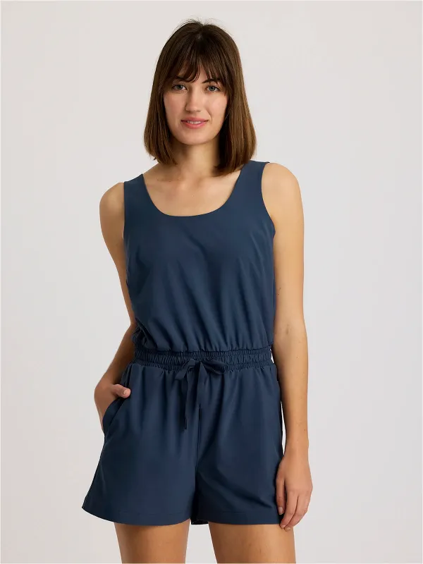 Women's Breeze Romper - Storm Cloud sold by Free Fly Apparel