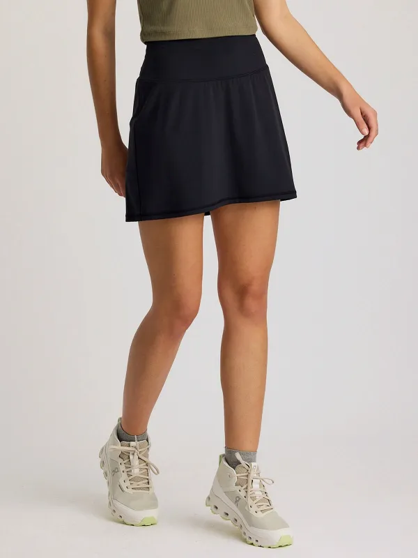 Women's All Day Skort - Black sold by Free Fly Apparel