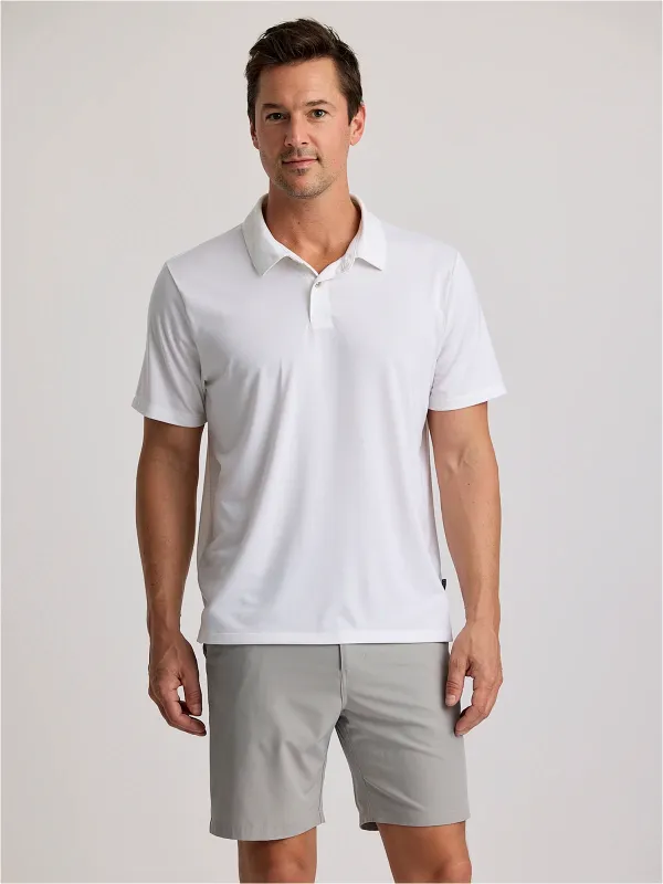 Men's Elevate Polo - Bright White made by Free Fly Apparel