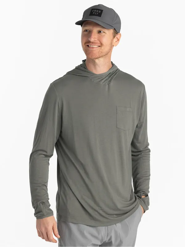 Men's Bamboo Lightweight Hoodie - Fatigue sold by Free Fly Apparel