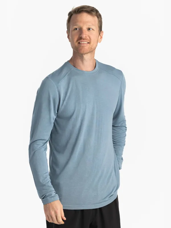 Men's Bamboo Lightweight Long Sleeve - Blue Fog sold by Free Fly Apparel