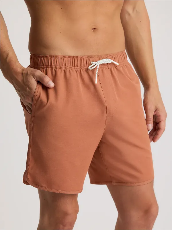 Men's Reverb Short – 7" - Redwood made by Free Fly Apparel