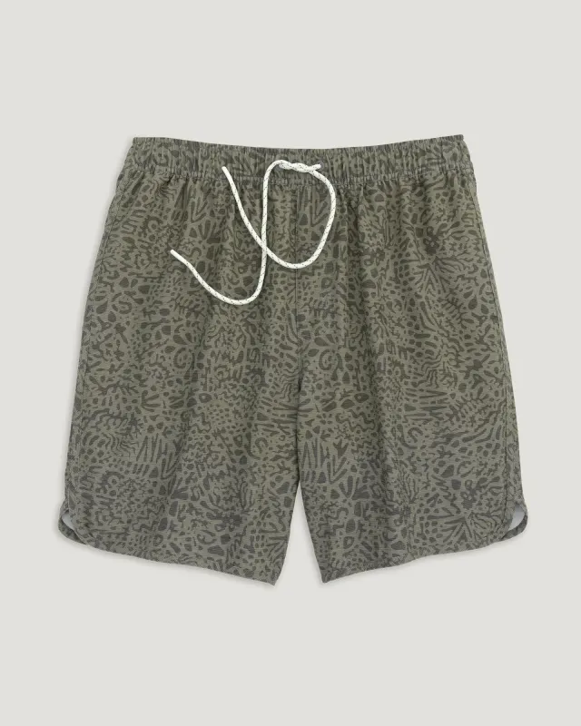 Men's Reverb Short – 7" - Drifter Print Fatigue made by Free Fly Apparel