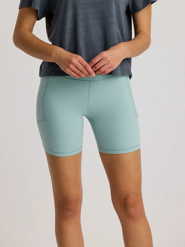 Women's All Day 6" Pocket Short - Ocean Mist sold by Free Fly Apparel