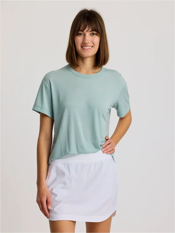 Women's Elevate Lightweight Tee - Ocean Mist sold by Free Fly Apparel