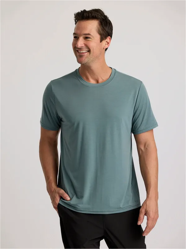 Men's Elevate Lightweight Tee - Stormy Sea sold by Free Fly Apparel