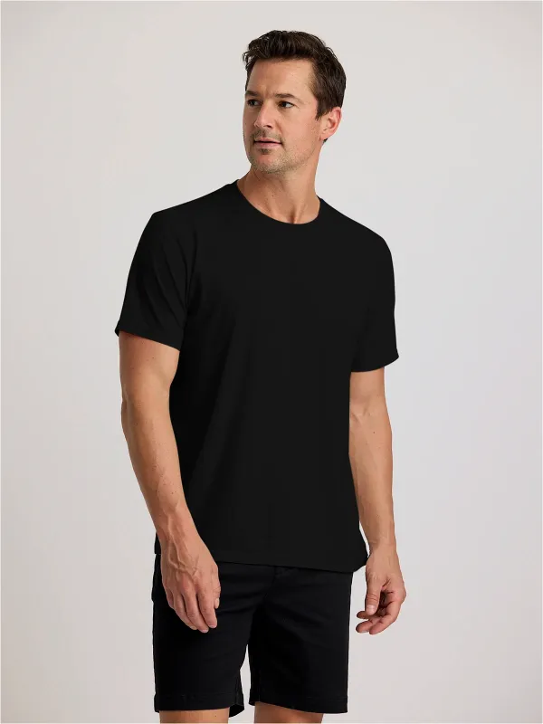 Men's Elevate Lightweight Tee - Black sold by Free Fly Apparel