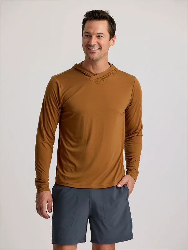 Men's Elevate Lightweight Hoodie - Russet sold by Free Fly Apparel