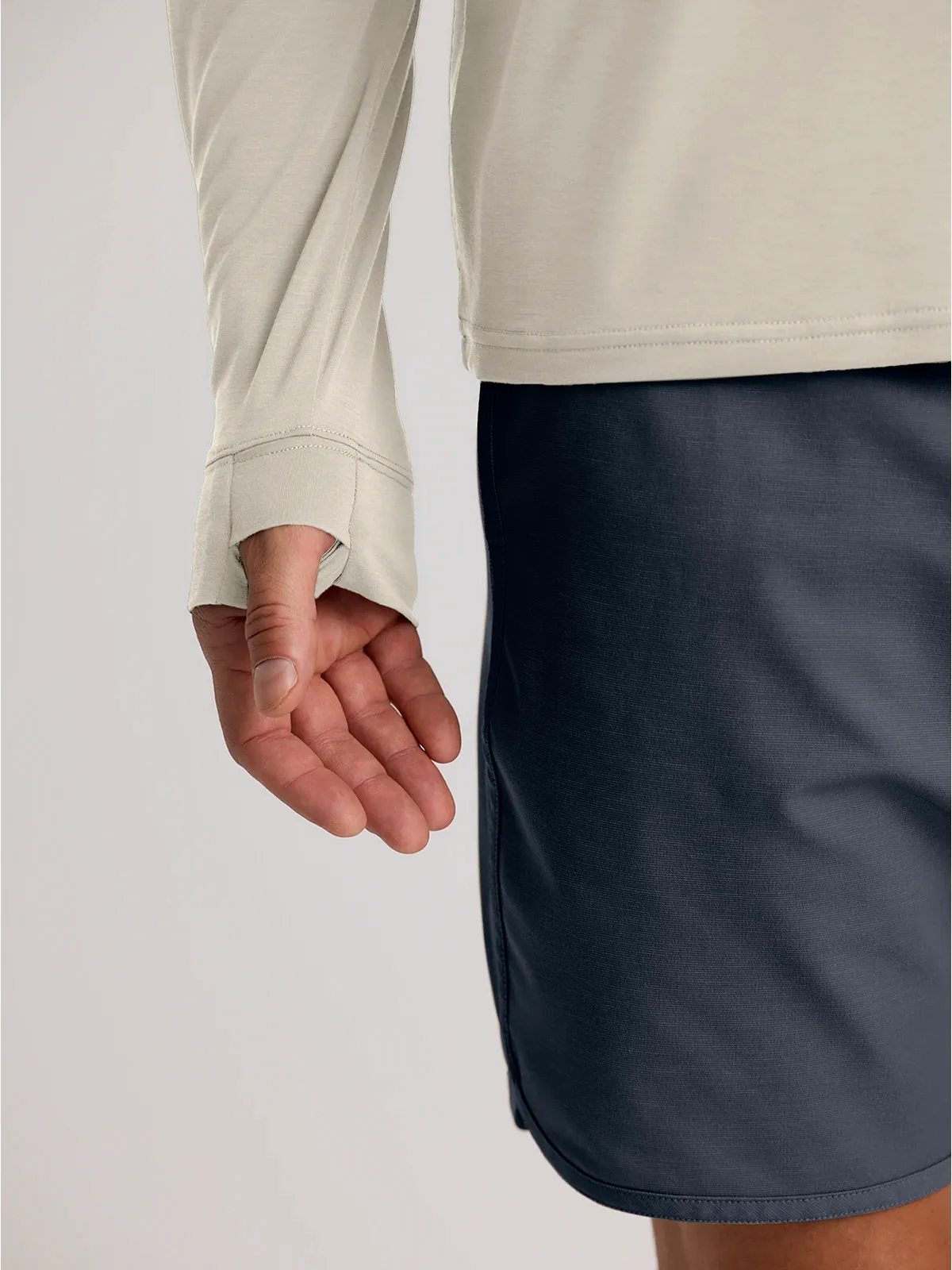 Men's Elevate Lightweight Hoodie - Heather Birch sold by Free Fly Apparel product image thumbnail 4