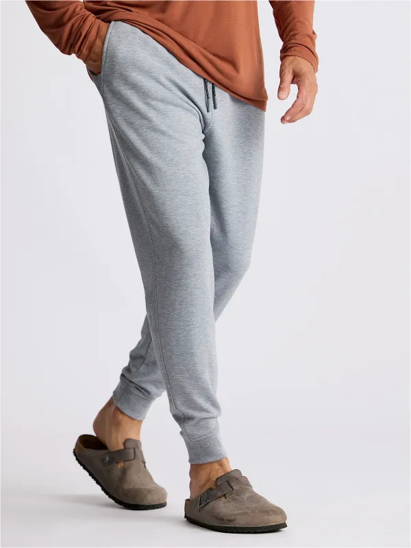 Men's Bamboo Lightweight Fleece Jogger - Heather Grey sold by Free Fly Apparel