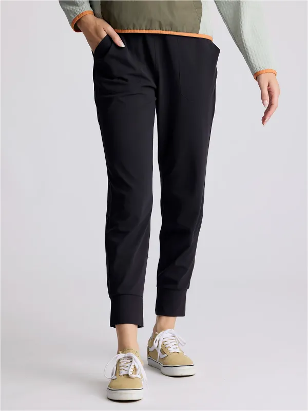 Women's Highmile Fitted Jogger - Black sold by Free Fly Apparel