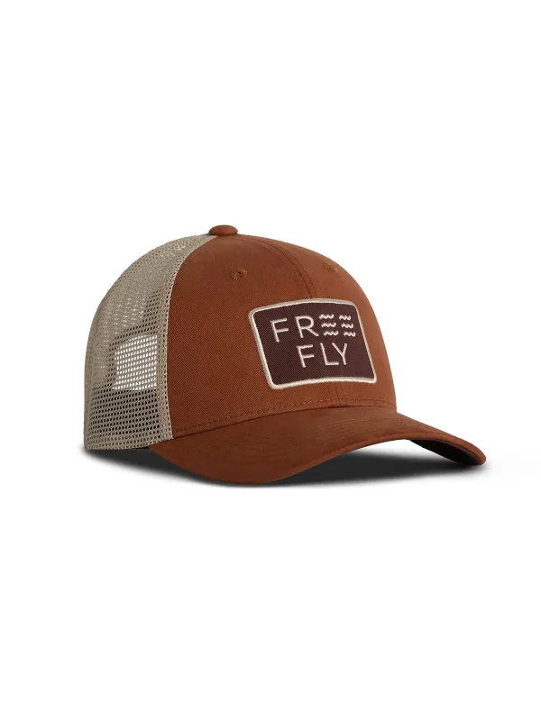 Wave Trucker Hat - Adobe sold by Free Fly Apparel