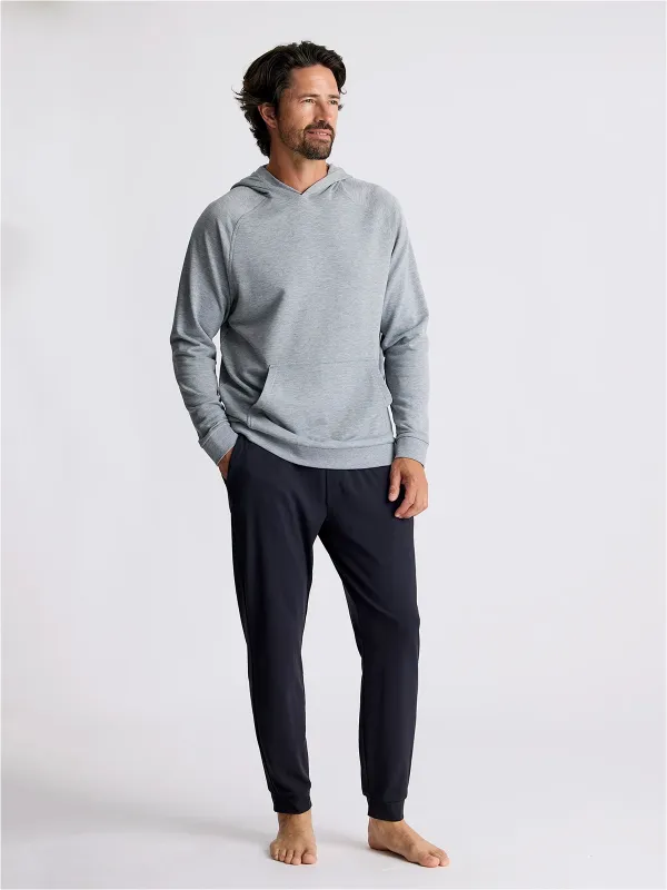 Men's Bamboo Lightweight Fleece Hoodie - Heather Grey sold by Free Fly Apparel