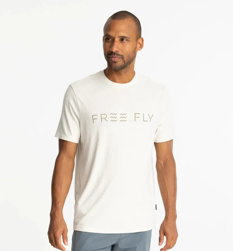 Straightaway Tee - Heather Birch sold by Free Fly Apparel