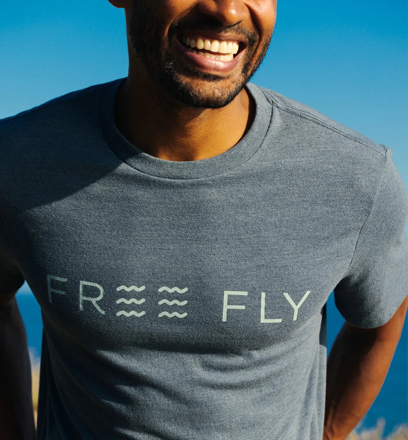 Straightaway Tee - Heather Birch sold by Free Fly Apparel product image thumbnail 3