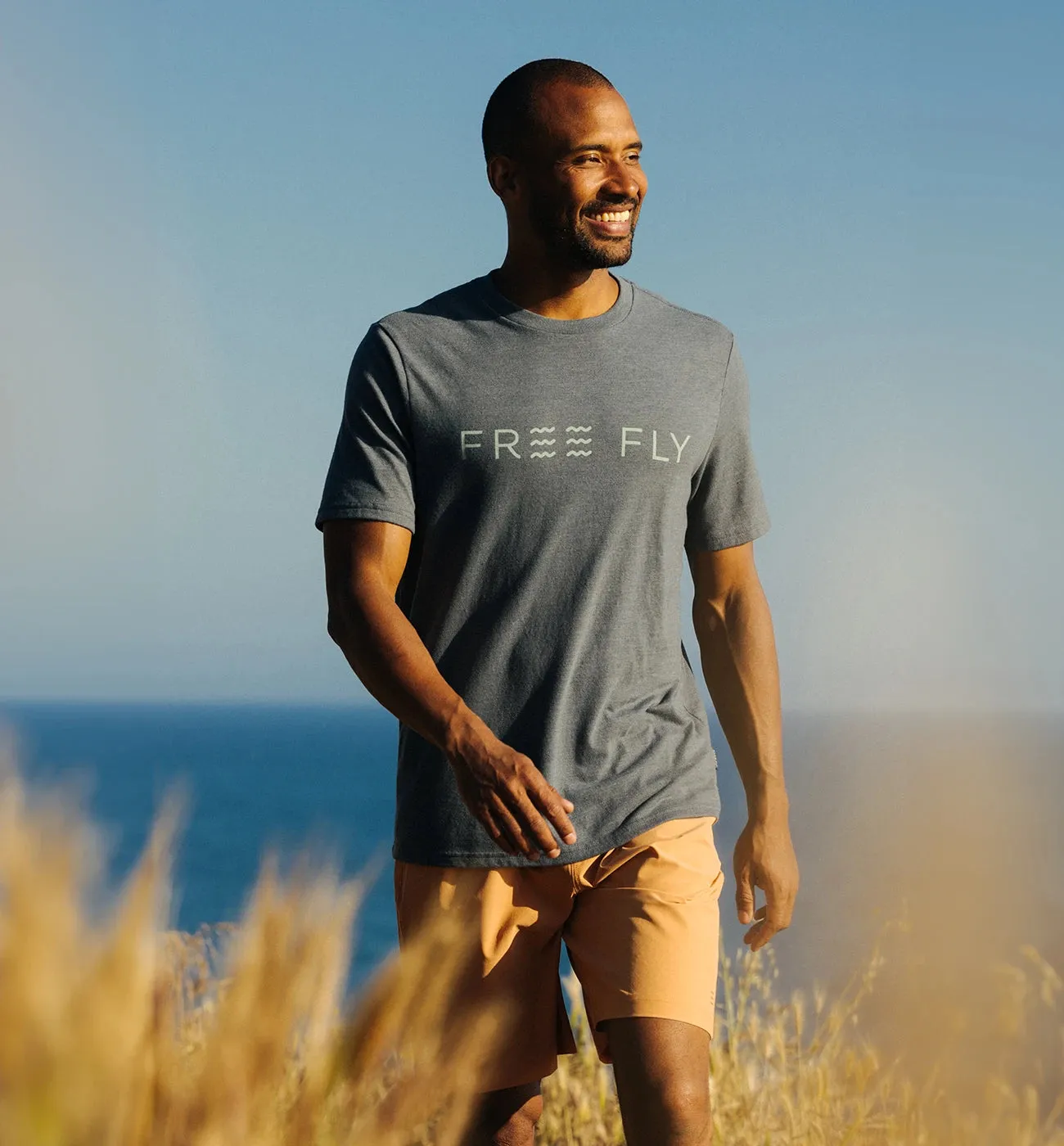 Straightaway Tee - Heather Birch sold by Free Fly Apparel product image thumbnail 2