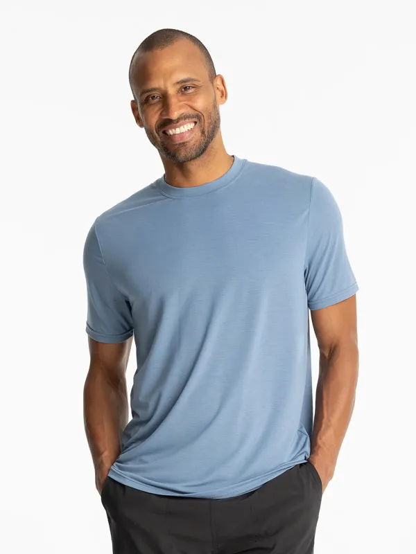 Men's Elevate Lightweight Tee - Bluestone sold by Free Fly Apparel