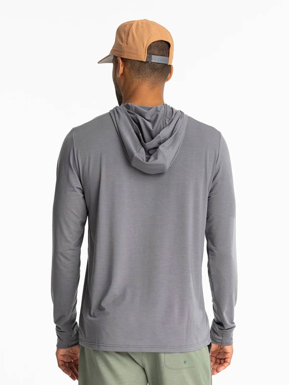 Men's Elevate Lightweight Hoodie - Smoke sold by Free Fly Apparel product image thumbnail 3