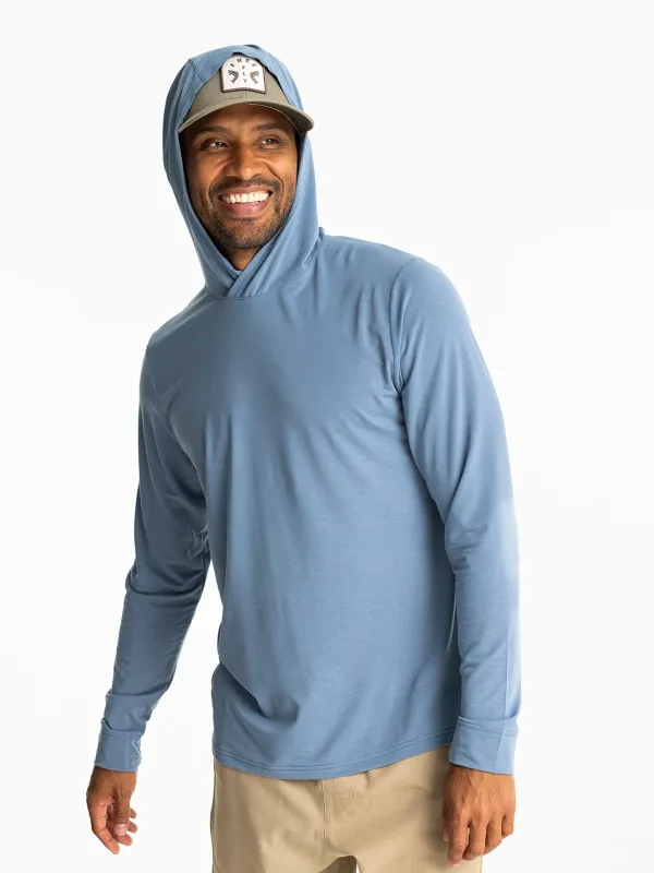 Men's Elevate Lightweight Hoodie - Bluestone sold by Free Fly Apparel