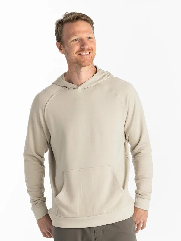 Men's Bamboo Lightweight Fleece Hoodie - Sandstone sold by Free Fly Apparel