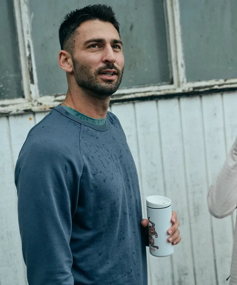 Men's Bamboo Lightweight Fleece Crew - Storm Cloud sold by Free Fly Apparel product image thumbnail 2