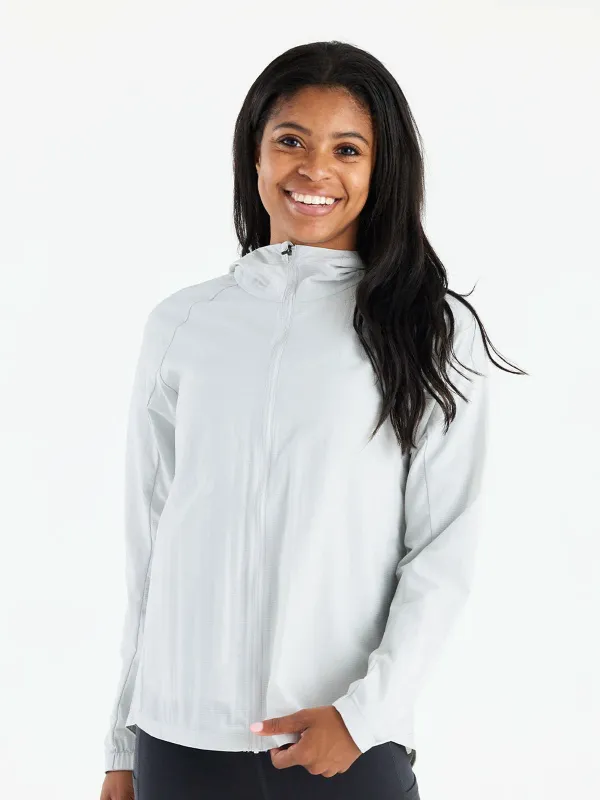 Women's Headwind Jacket - Light Grey sold by Free Fly Apparel