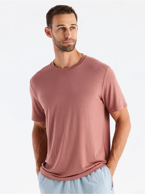 Men's Bamboo Motion Tee - Redwood sold by Free Fly Apparel