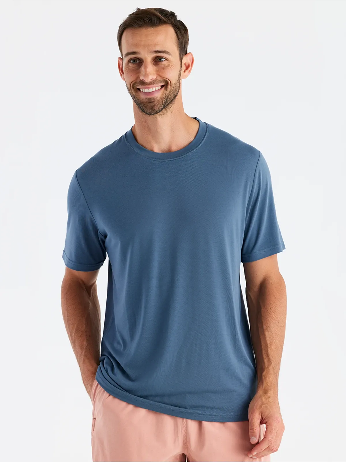 Men's Bamboo Motion Tee - Slate Blue sold by Free Fly Apparel