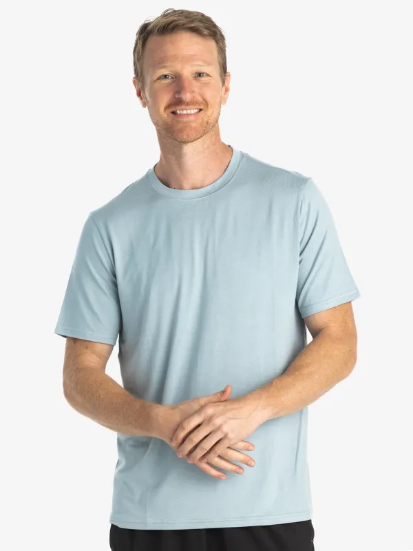 Men's Bamboo Motion Tee - Ocean Mist sold by Free Fly Apparel