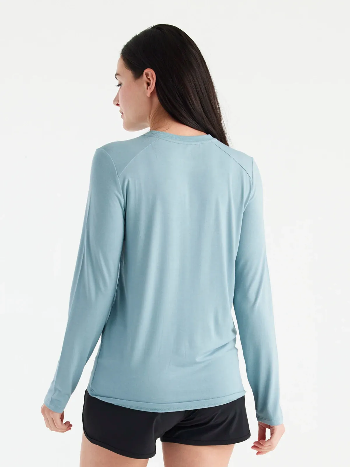 Women's Bamboo Shade Long Sleeve II - Ocean Mist sold by Free Fly Apparel product image thumbnail 3