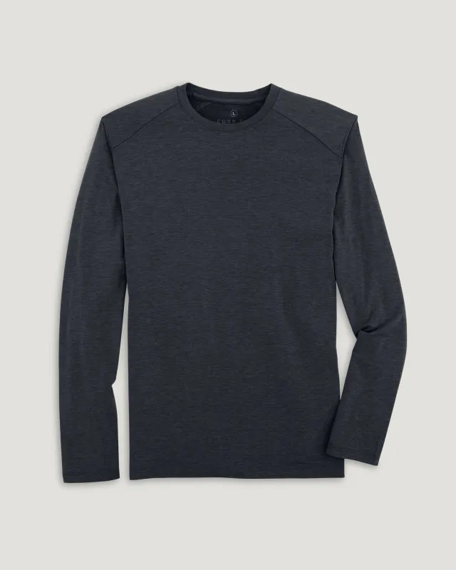Men's Bamboo Shade Long Sleeve - Heather Black sold by Free Fly Apparel