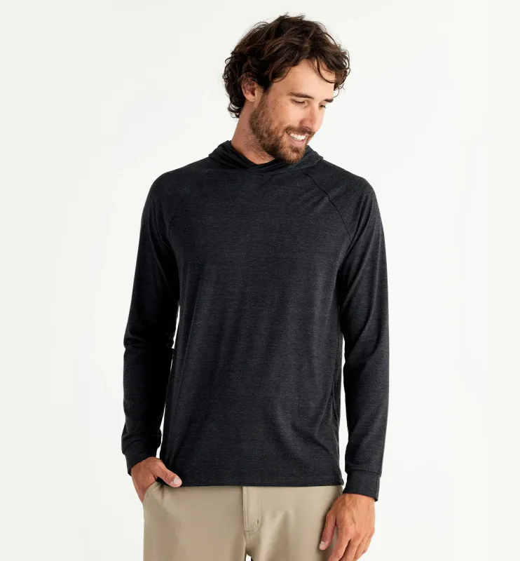 Men's Bamboo Flex Hoodie - Heather Black sold by Free Fly Apparel