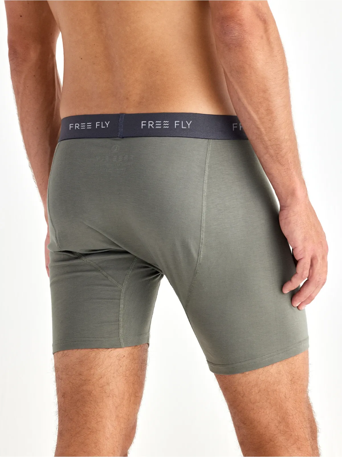 Men's Bamboo Motion Boxer Brief - Fatigue sold by Free Fly Apparel