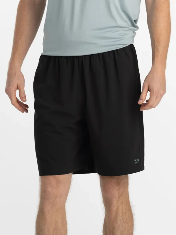 Men's Breeze Short – 8" - Black sold by Free Fly Apparel