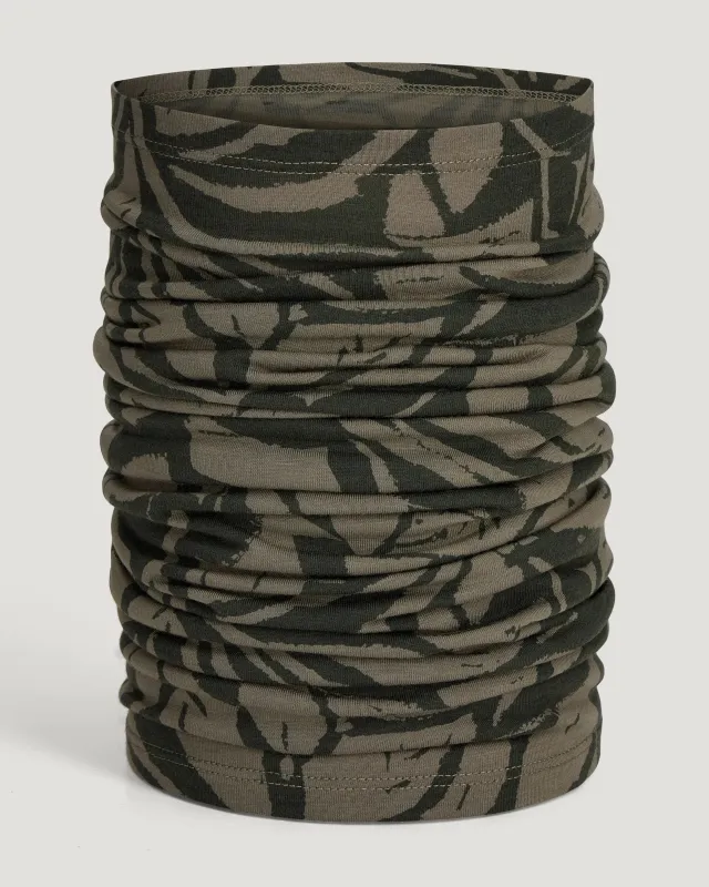 Bamboo Lightweight Sun Mask - Canopy Print Dark Forest sold by Free Fly Apparel