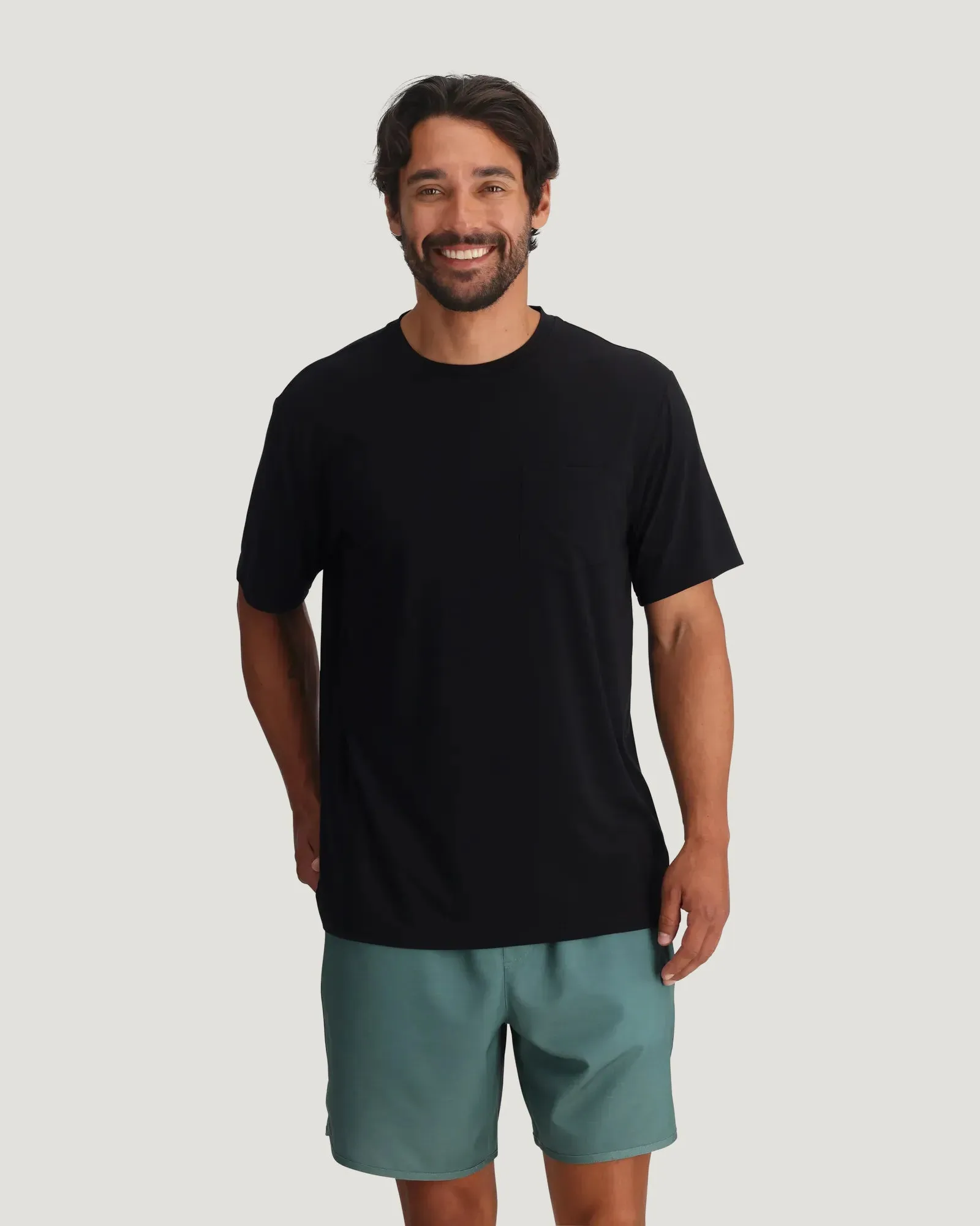 Men's Bamboo Flex Pocket Tee - Black sold by Free Fly Apparel product image thumbnail 2