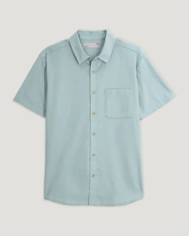 Men's Harbor Short Sleeve Shirt - Ocean Mist sold by Free Fly Apparel