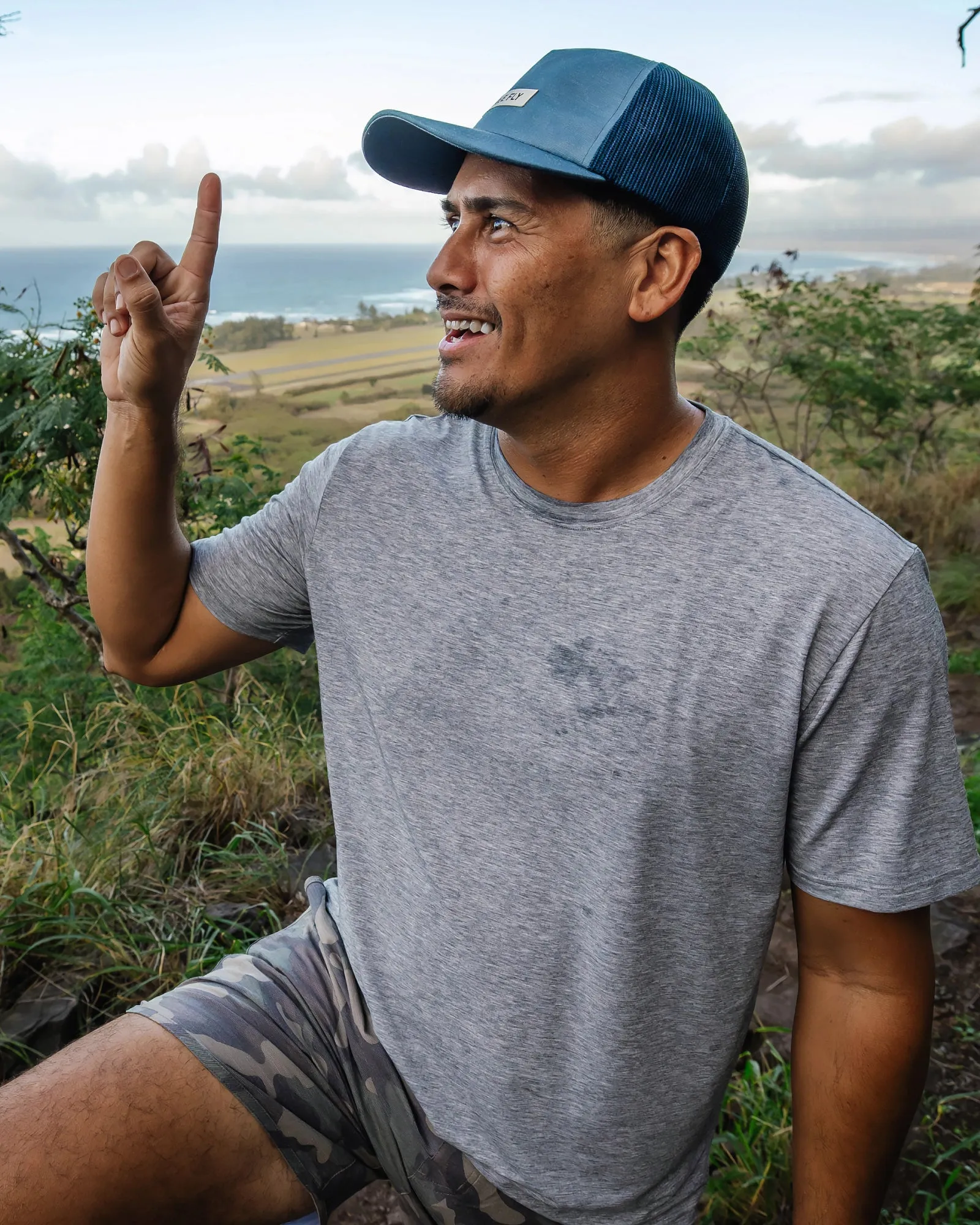 Men's Elevate Lightweight Tee - Heather Grey sold by Free Fly Apparel product image thumbnail 2
