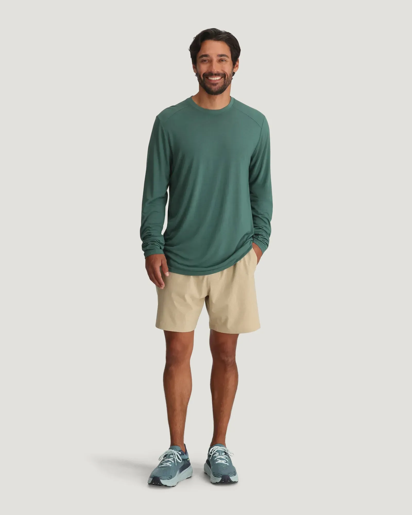Men's Bamboo Lightweight Long Sleeve - Sea Pine sold by Free Fly Apparel product image thumbnail 5