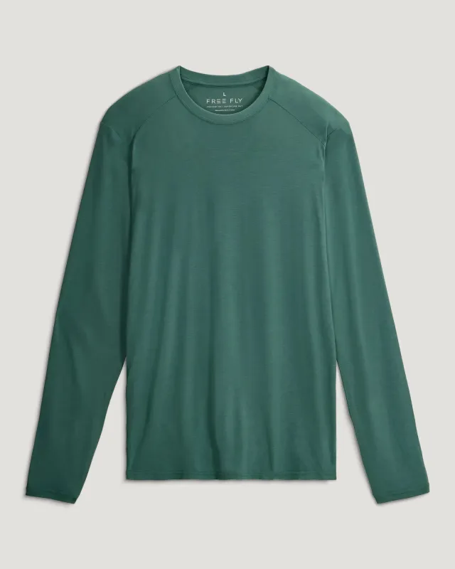 Men's Bamboo Lightweight Long Sleeve - Sea Pine sold by Free Fly Apparel