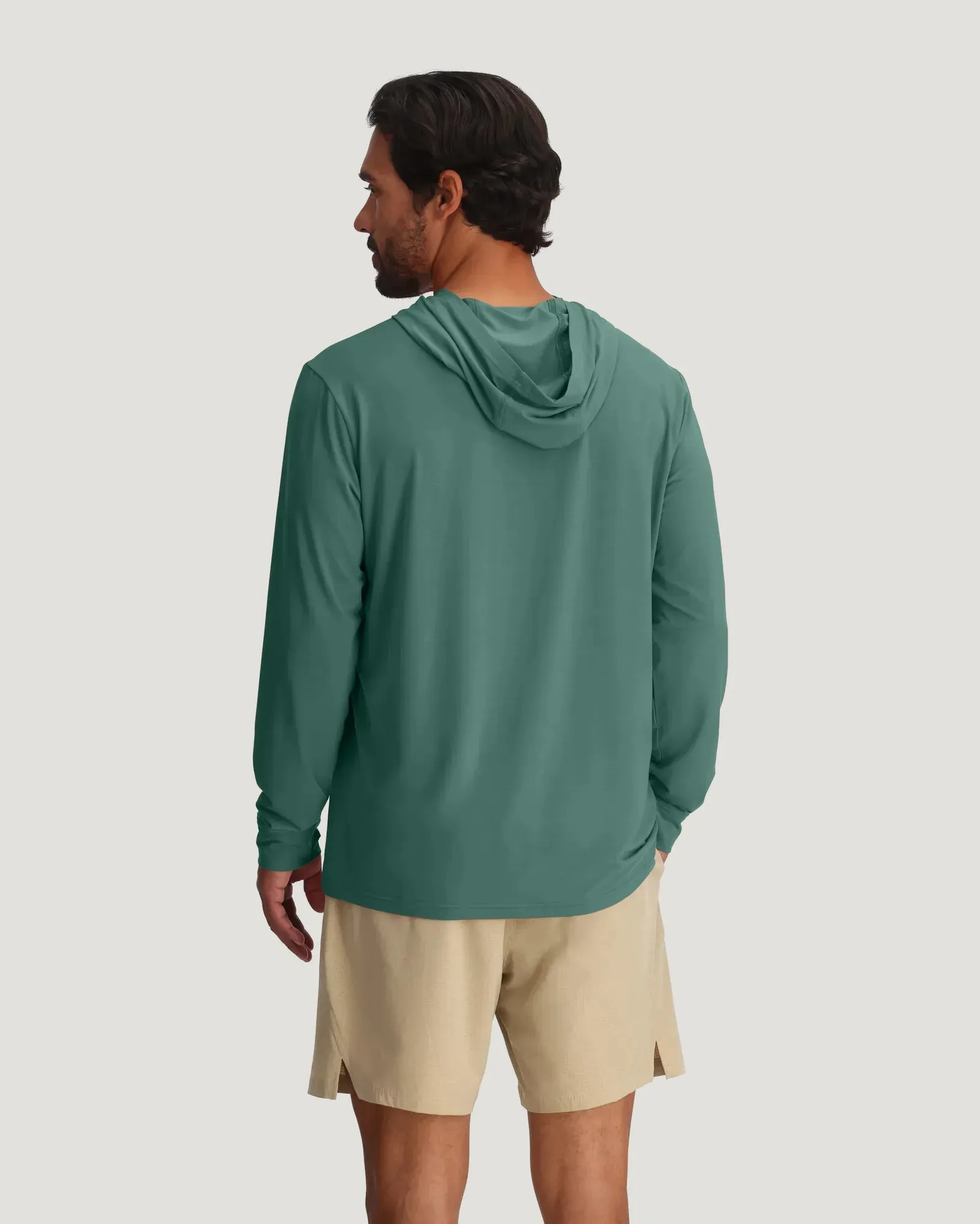 Men's Elevate Lightweight Hoodie - Sea Pine sold by Free Fly Apparel product image thumbnail 4